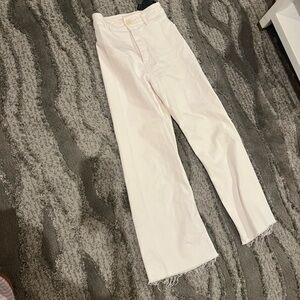 Zara white marine jeans wide leg